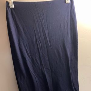 Navy pencil skirt